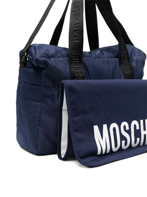 Borsa unisex Moschino Baby blu con stampa Teddy Bear MOSCHINO BABY | MUX05WL3A8940016